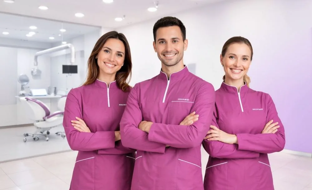 Equipo de profesionales de Dentix en una clínica